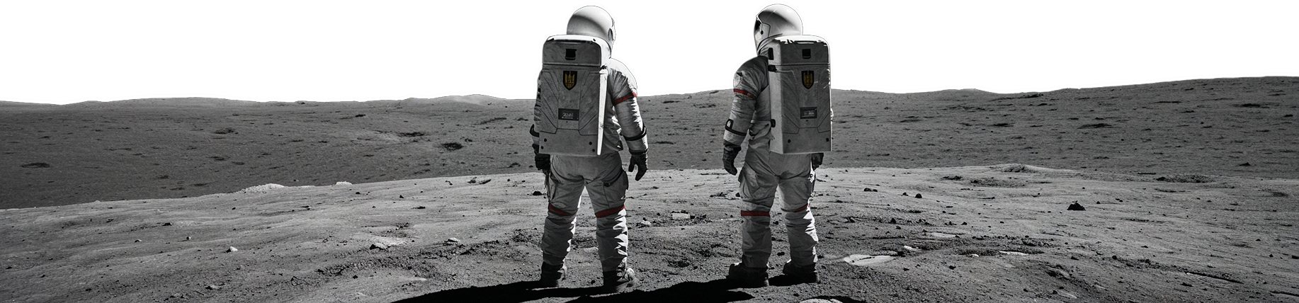 Astronauts on moon